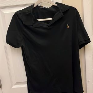 Black Ralph Lauren Collared Tee